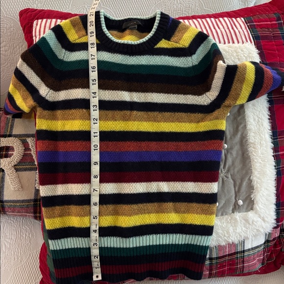 J. Crew Colorful Striped Crew Neck Sweater - Picture 8 of 9